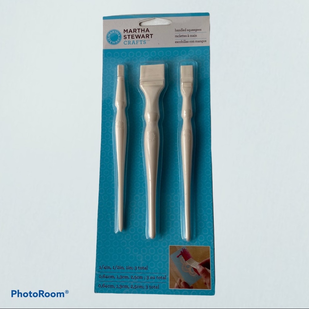 Martha Stewart Crafts Easy Grip Flexible Handle Squeegees 3 Pack